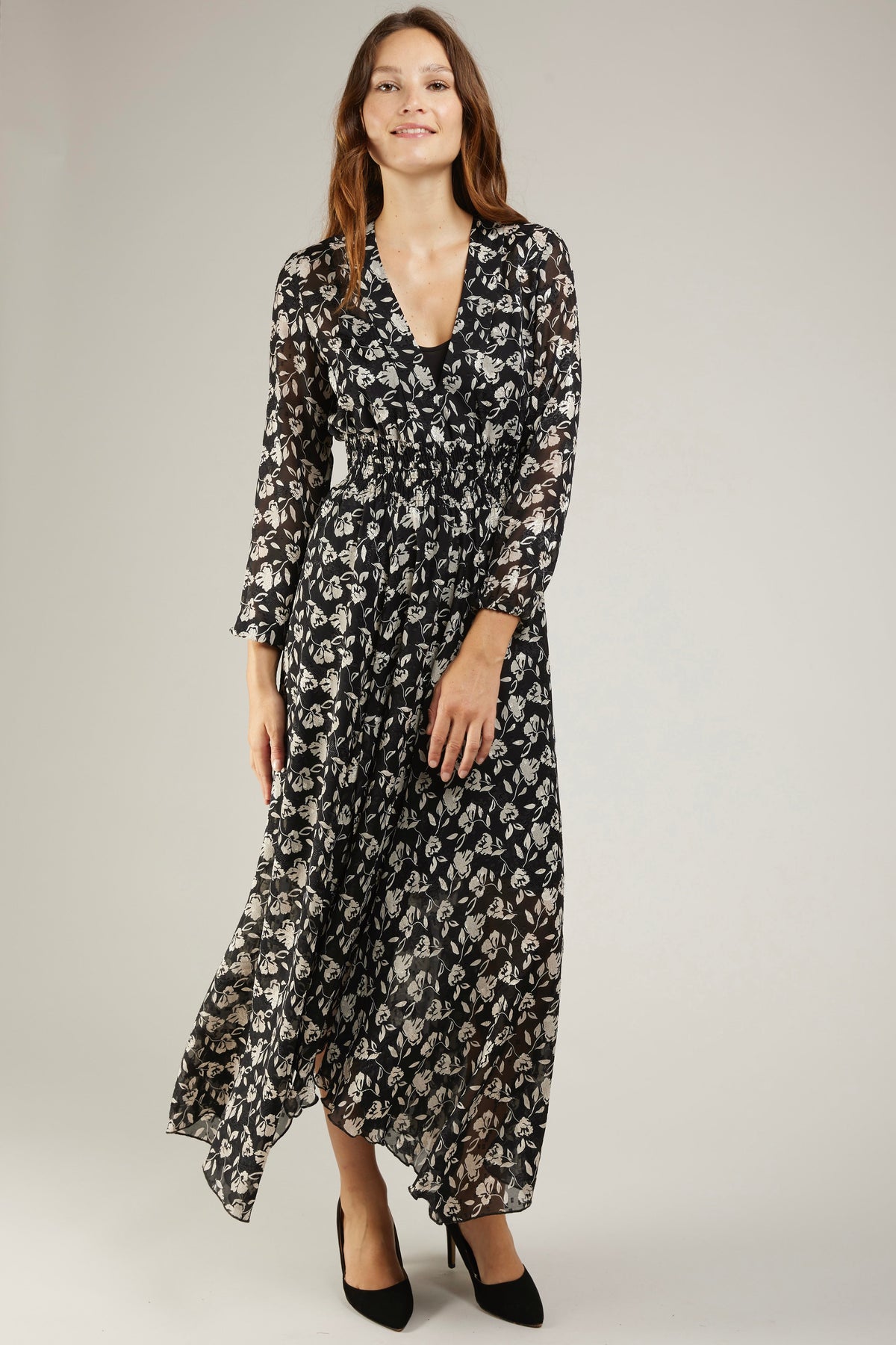 Robe RAVEN ANDY & LUCY - Motif Floral Sophistiqué – Andy & Lucy